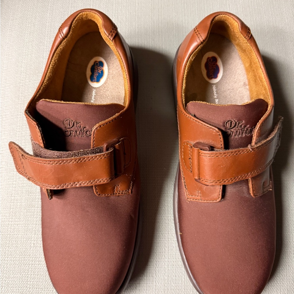 Dr. Comfort Women's Annie Stretch w/ Leather Trim Shoes